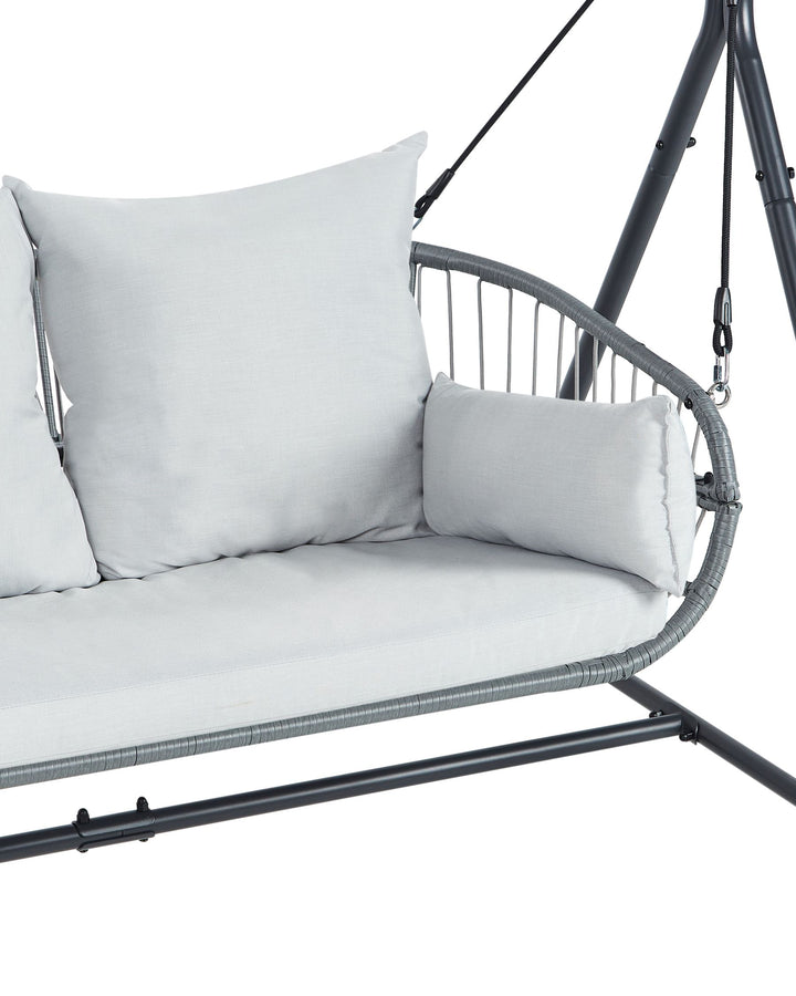 Fiastra Patio Swing Metal Light Grey