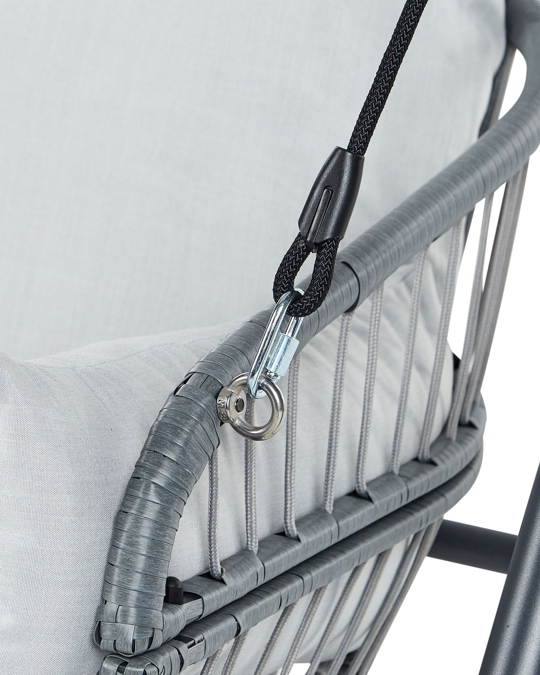 Fiastra Patio Swing Metal Light Grey