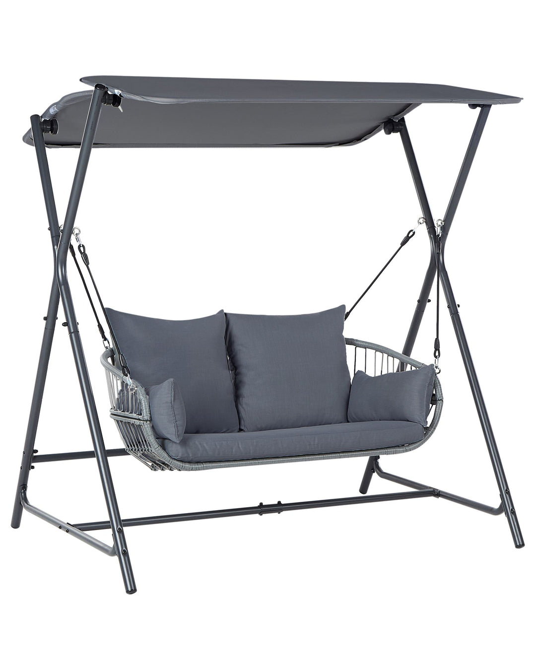 Fiastra Patio Swing Metal Dark Grey