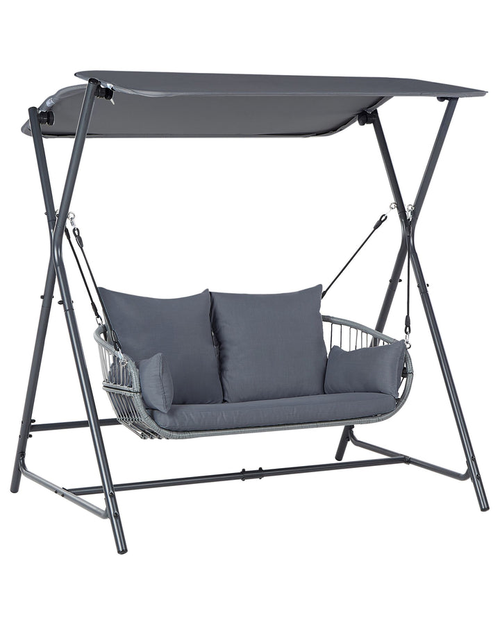Fiastra Patio Swing Metal Dark Grey
