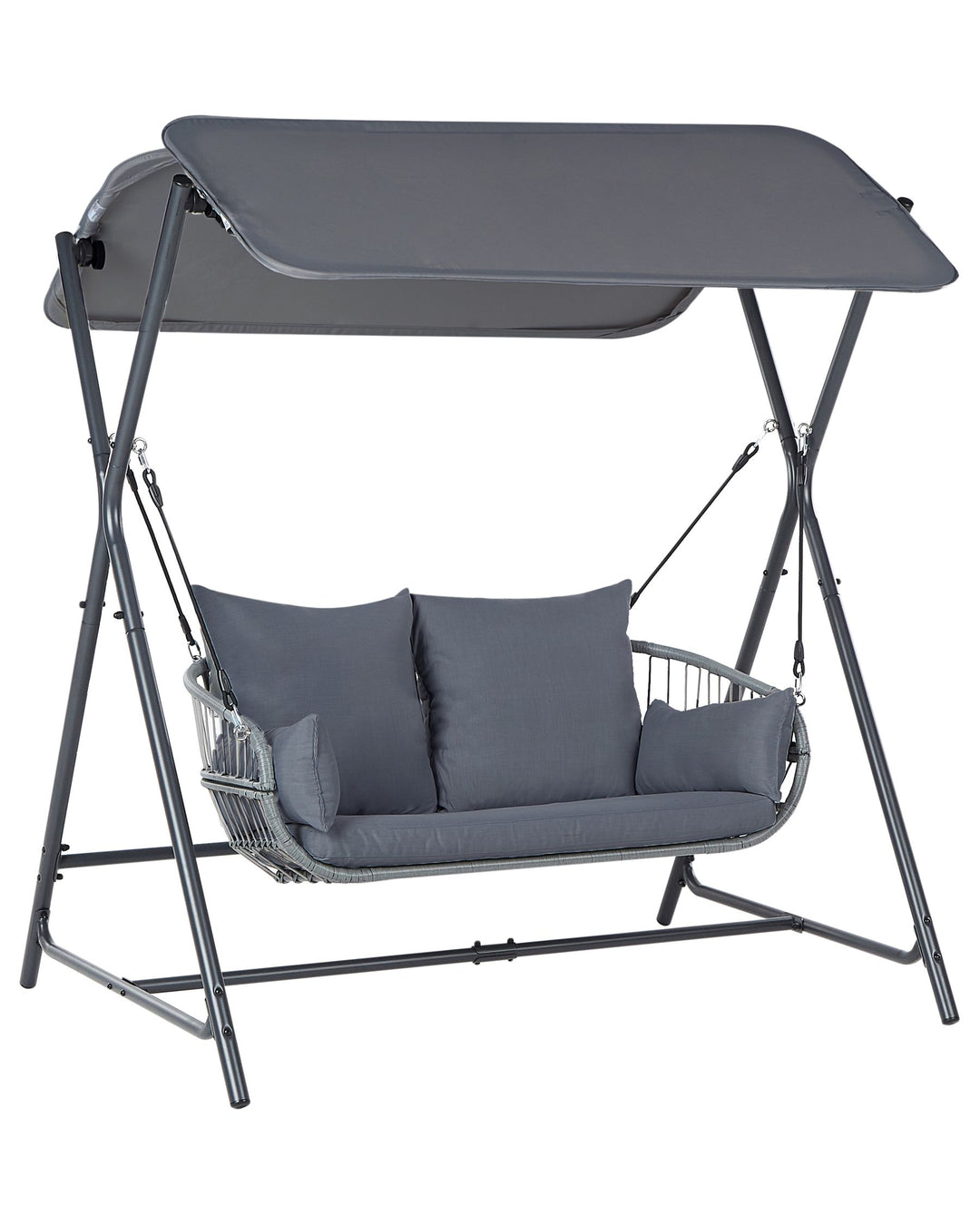 Fiastra Patio Swing Metal Dark Grey