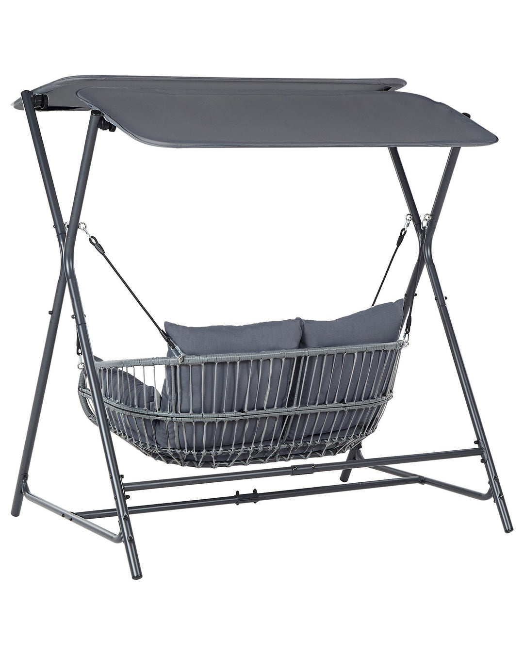 Fiastra Patio Swing Metal Dark Grey