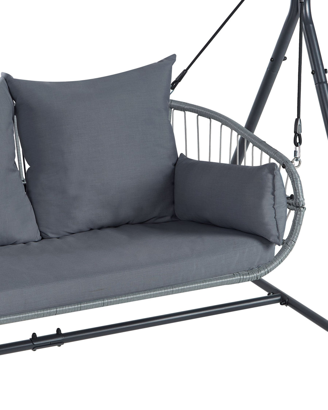 Fiastra Patio Swing Metal Dark Grey
