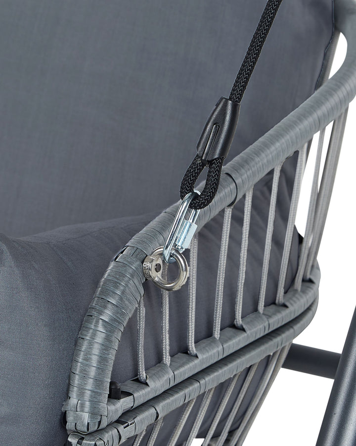 Fiastra Patio Swing Metal Dark Grey