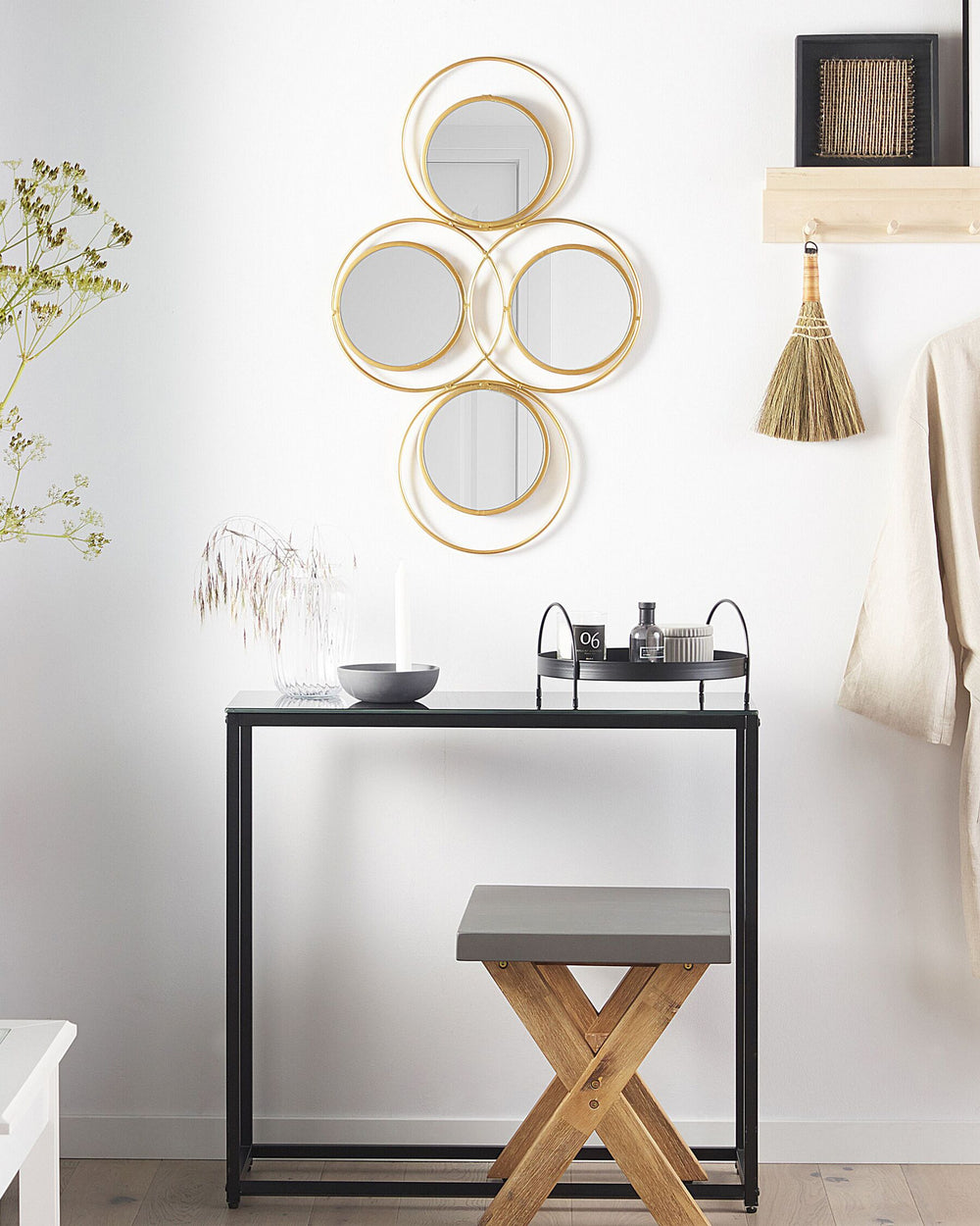 Lescar Wall Mirror Metal Gold
