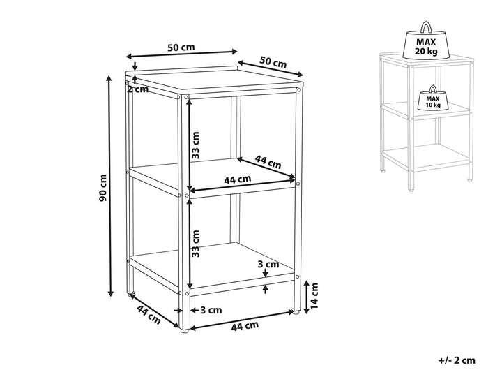Vilama Steel Outdoor Kitchen Island 50 x 50 x 92