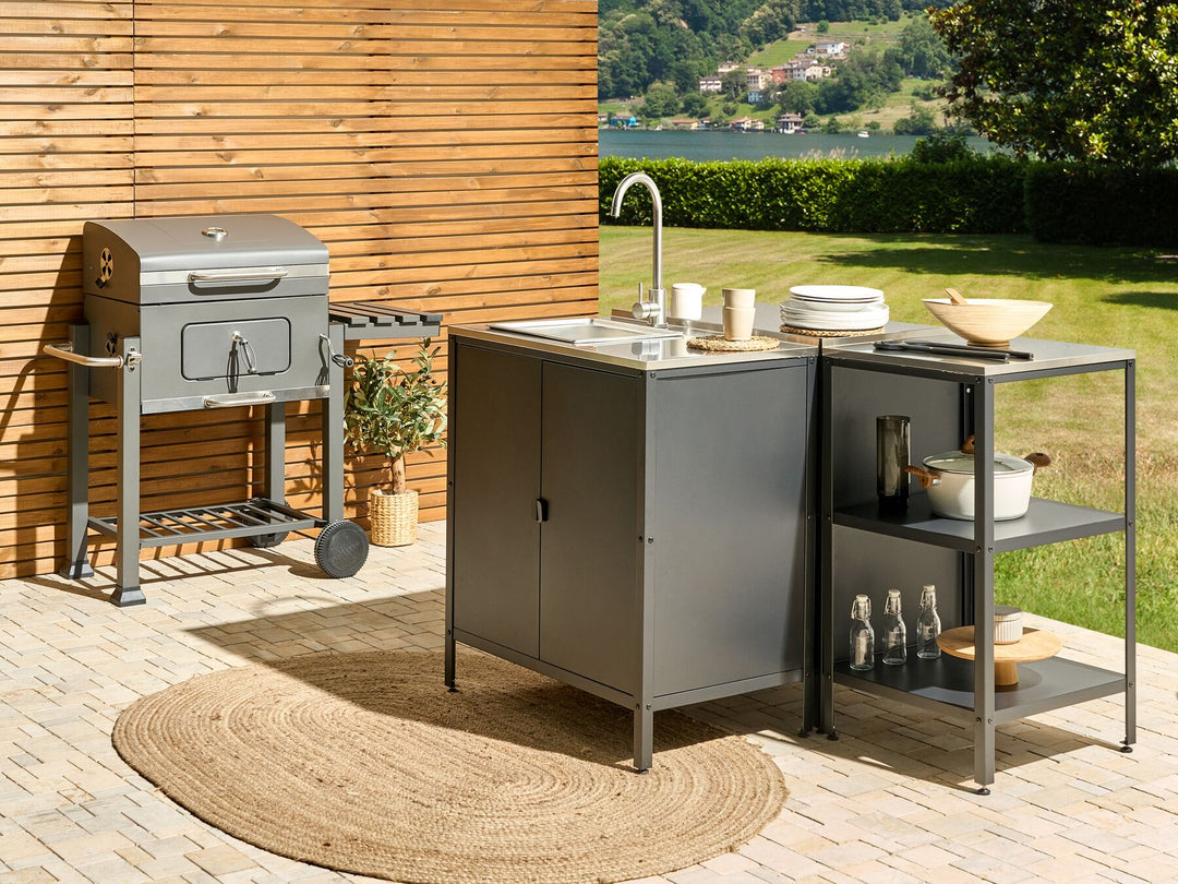 Vilama Steel Outdoor Kitchen Island 50 x 50 x 92