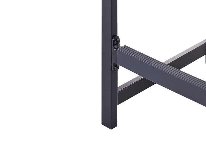 Avetrana Outdoor Kitchen Set with Bar Table and Sink Black and Light Wood