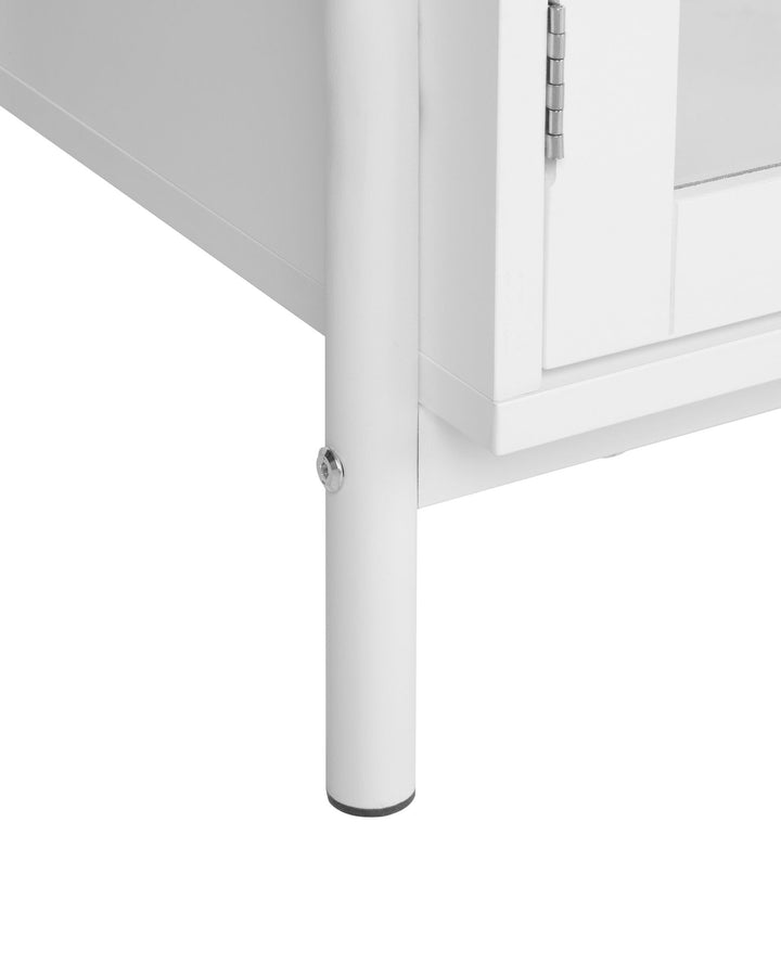 Marialyce Cabinet with Glass Displays White