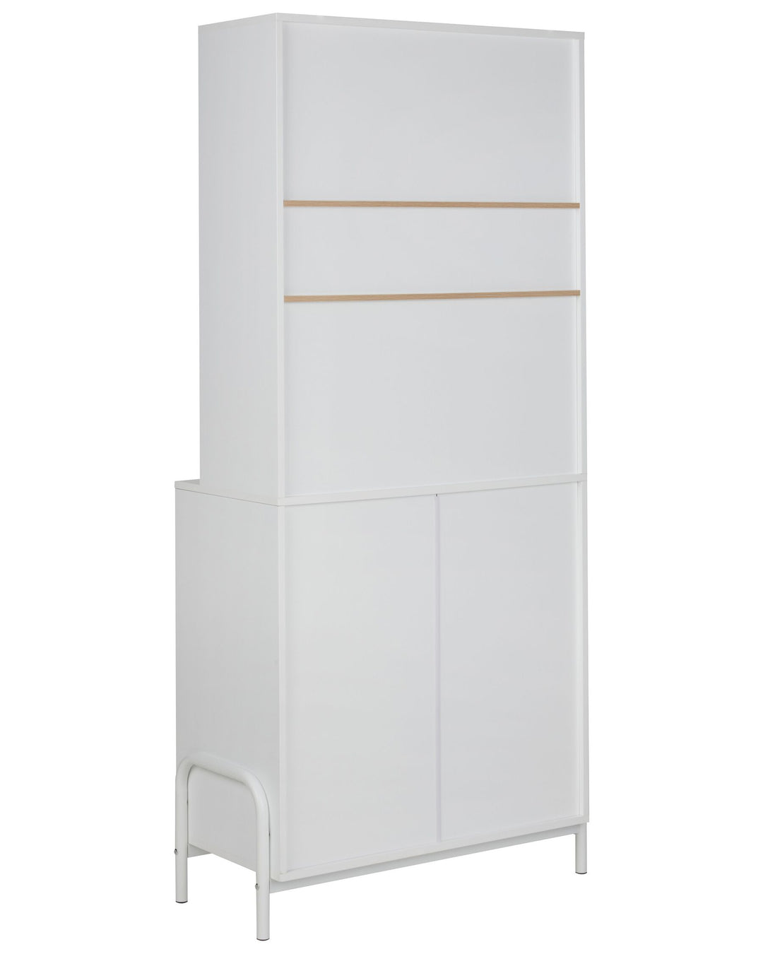 Marialyce Cabinet with Glass Displays White