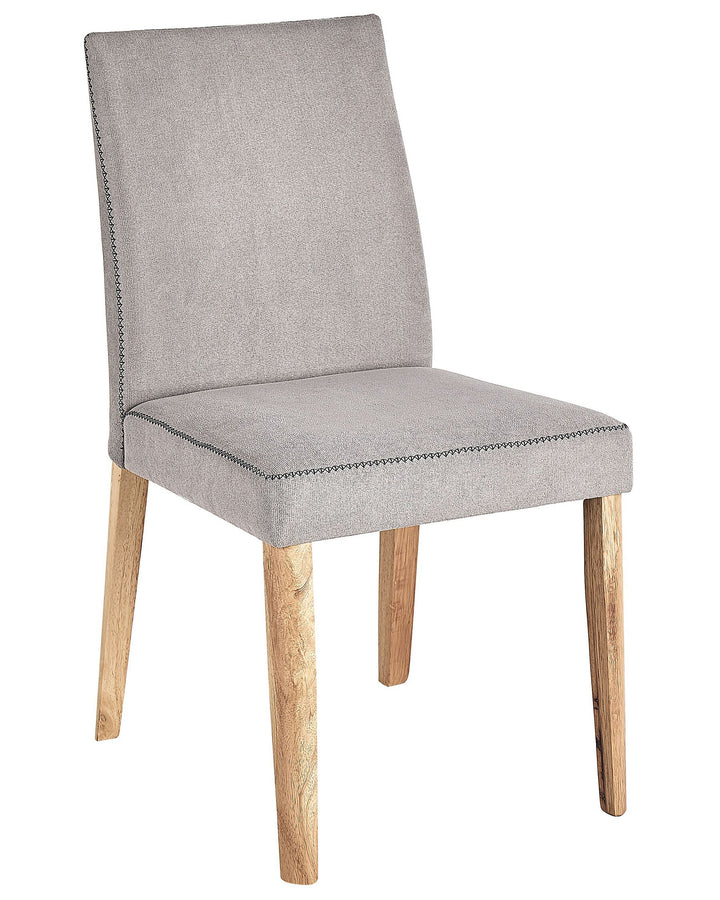 Ruffner Set of 2 Fabric Dining Chairs Light Grey