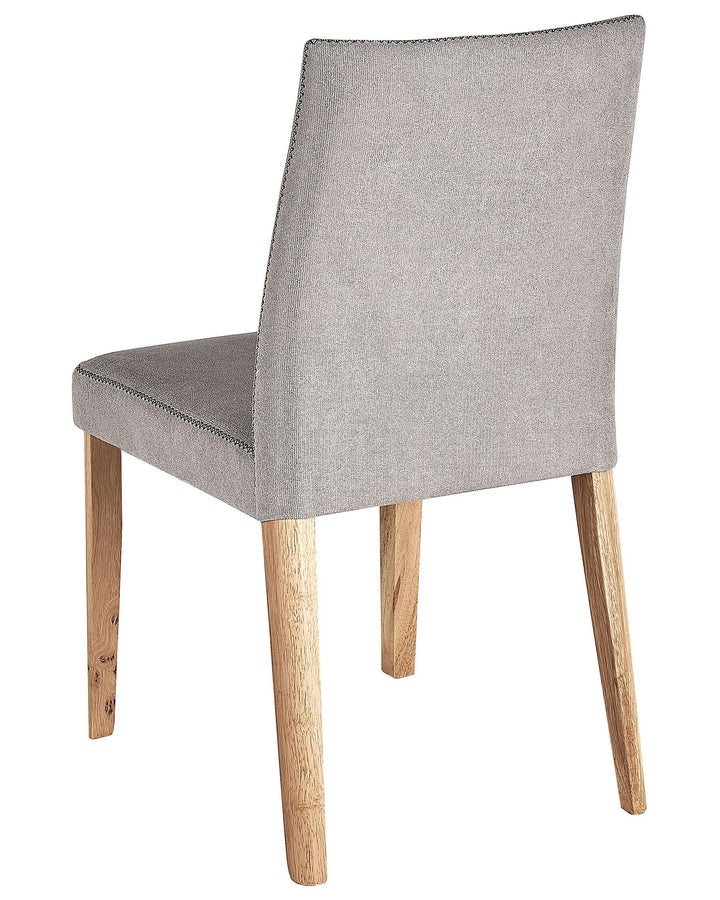 Ruffner Set of 2 Fabric Dining Chairs Light Grey