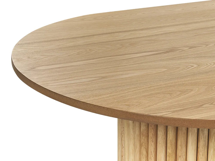 Dining Table Natural Ash Wood 180 cm 100 cm Vannie