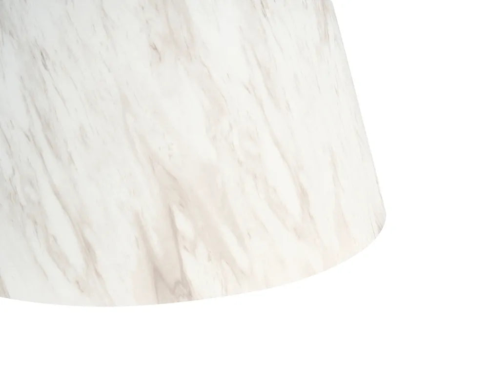 Close-up of a white marble surface with subtle veining