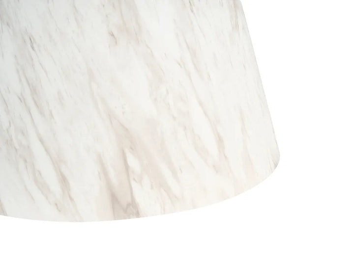 Close-up of a white marble surface with subtle veining