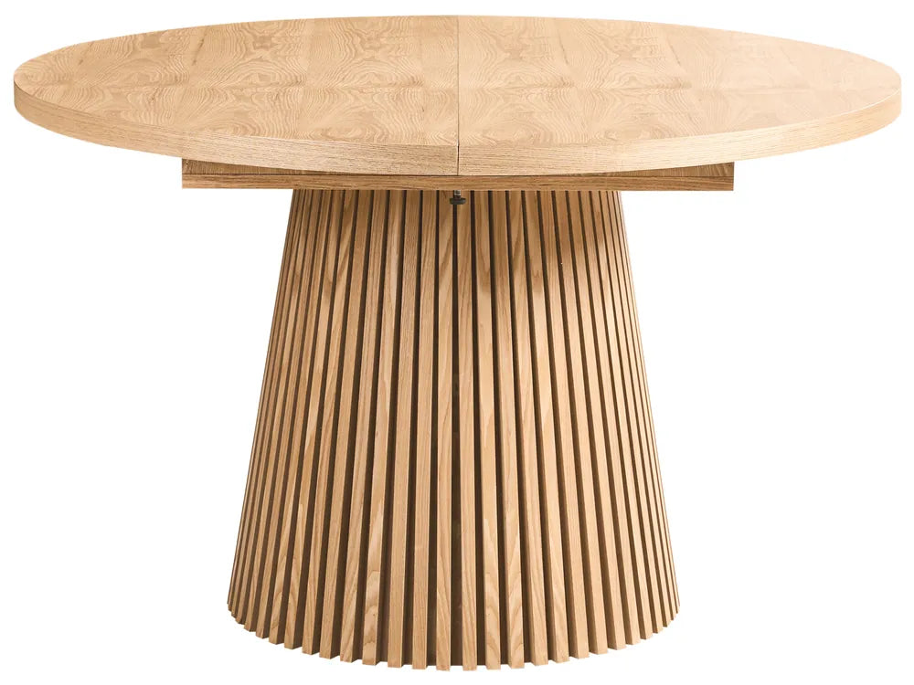 Extending Dining Table Light Ash Wood 120/160 cm 120 cm Alesana