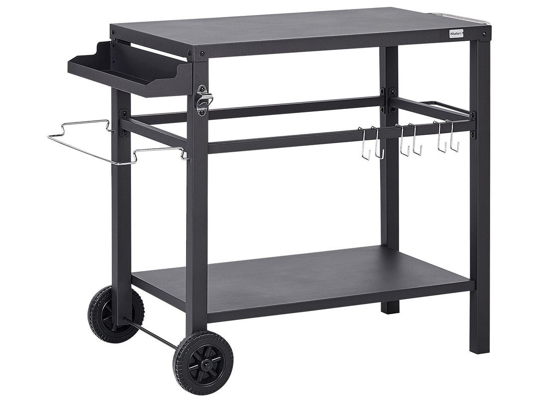 Staletti Metal Garden Serving Trolley Black