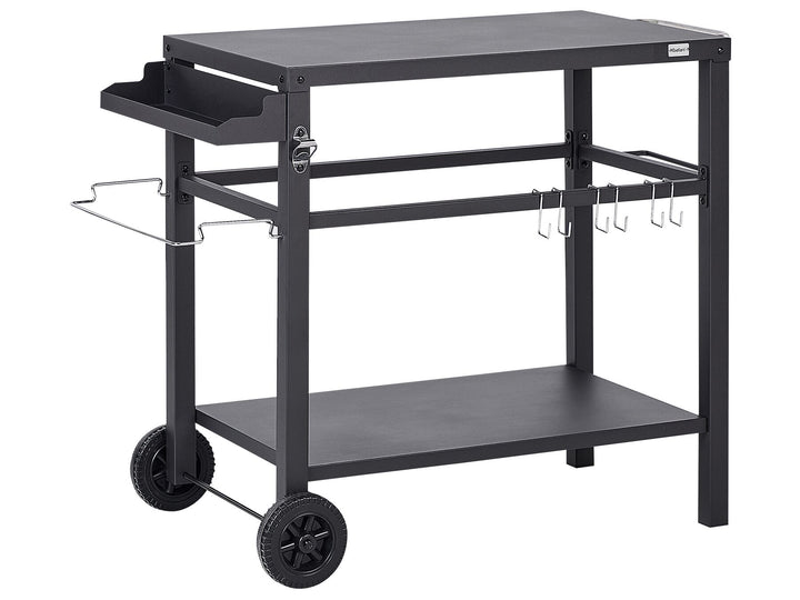 Staletti Metal Garden Serving Trolley Black