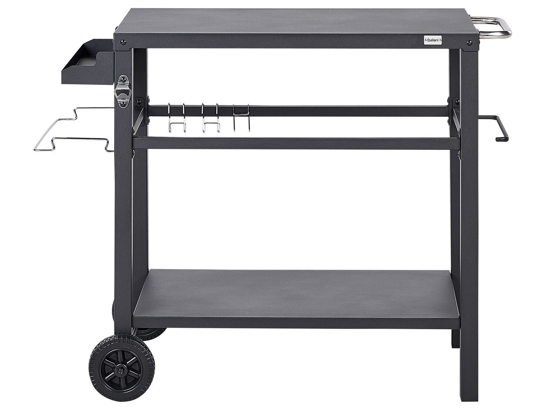 Staletti Metal Garden Serving Trolley Black