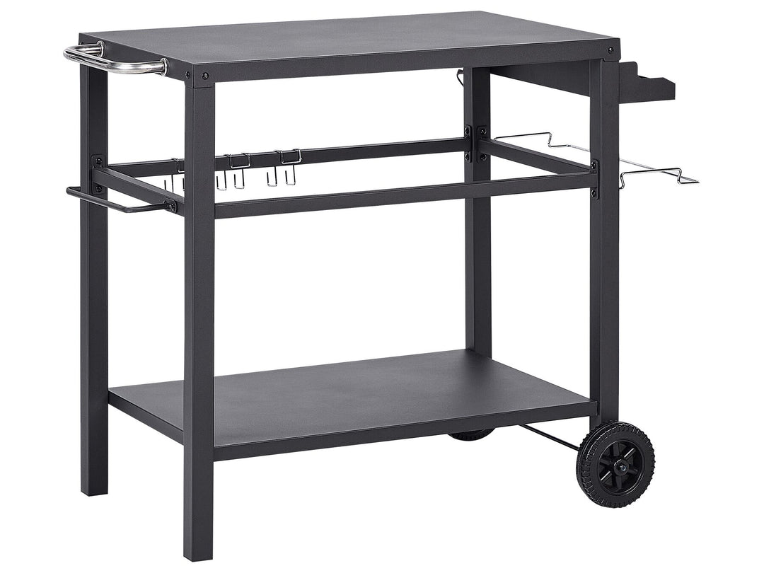 Staletti Metal Garden Serving Trolley Black