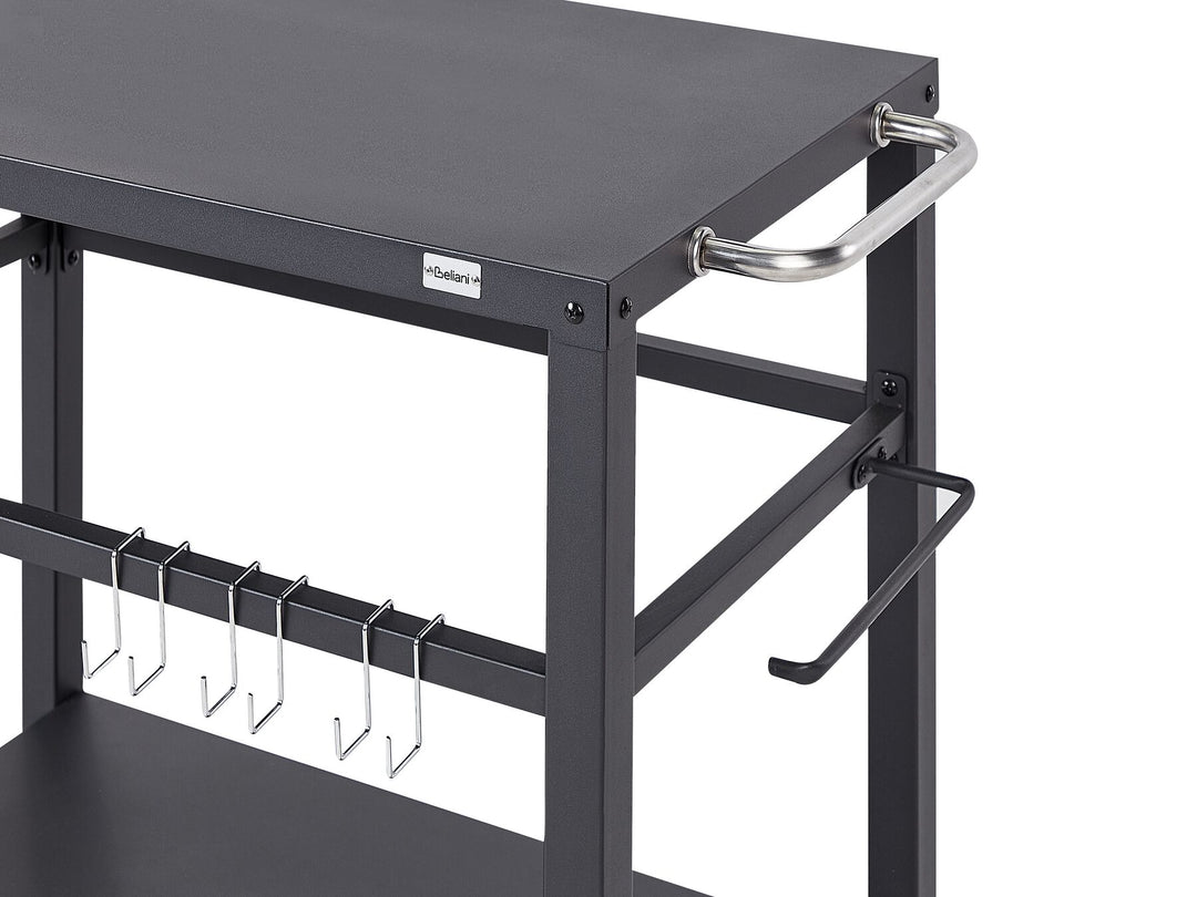 Staletti Metal Garden Serving Trolley Black