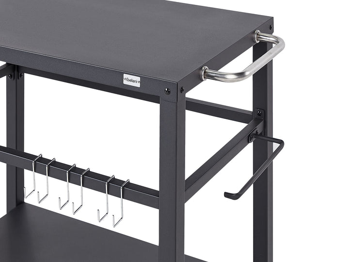 Staletti Metal Garden Serving Trolley Black
