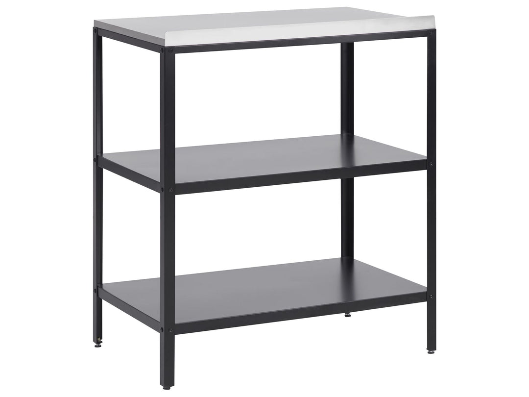Vilama 3 Piece Outdoor Kitchen Island Set with Sink Black