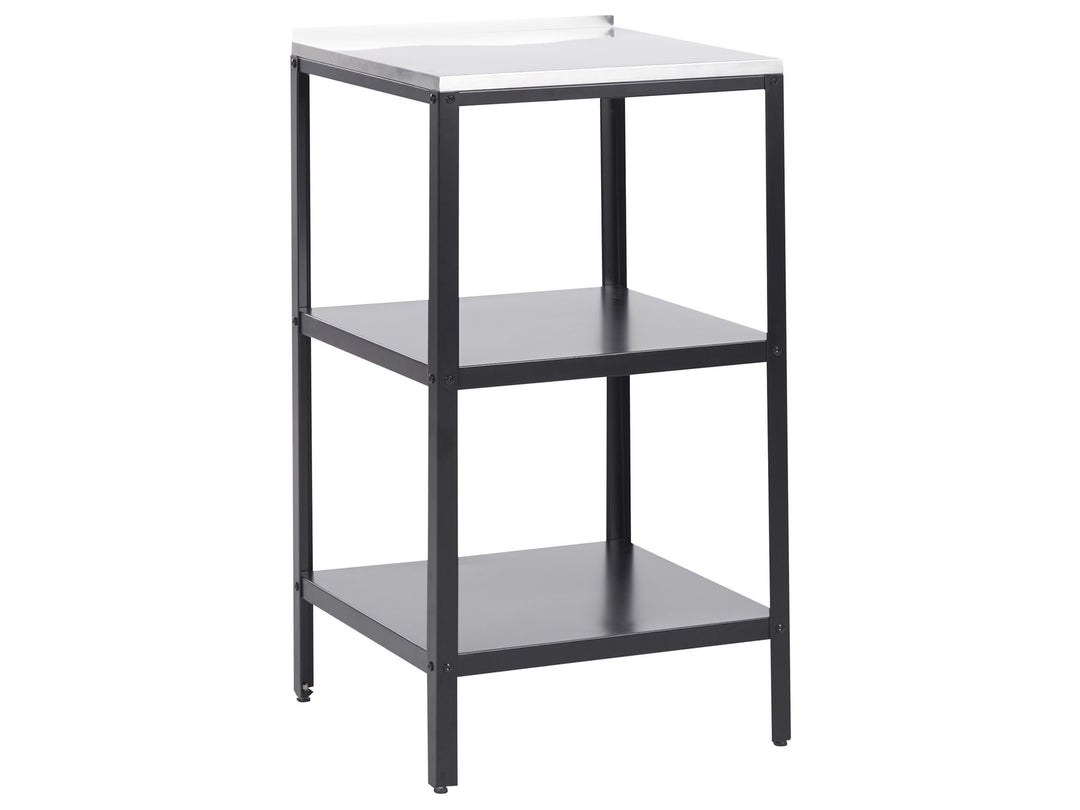 Vilama 3 Piece Outdoor Kitchen Island Set with Sink Black