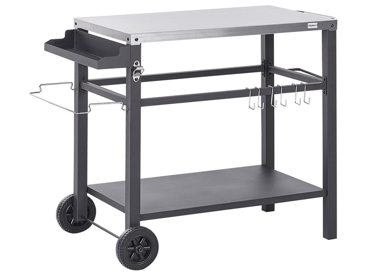 Spiazzi Metal Garden Serving Trolley Black