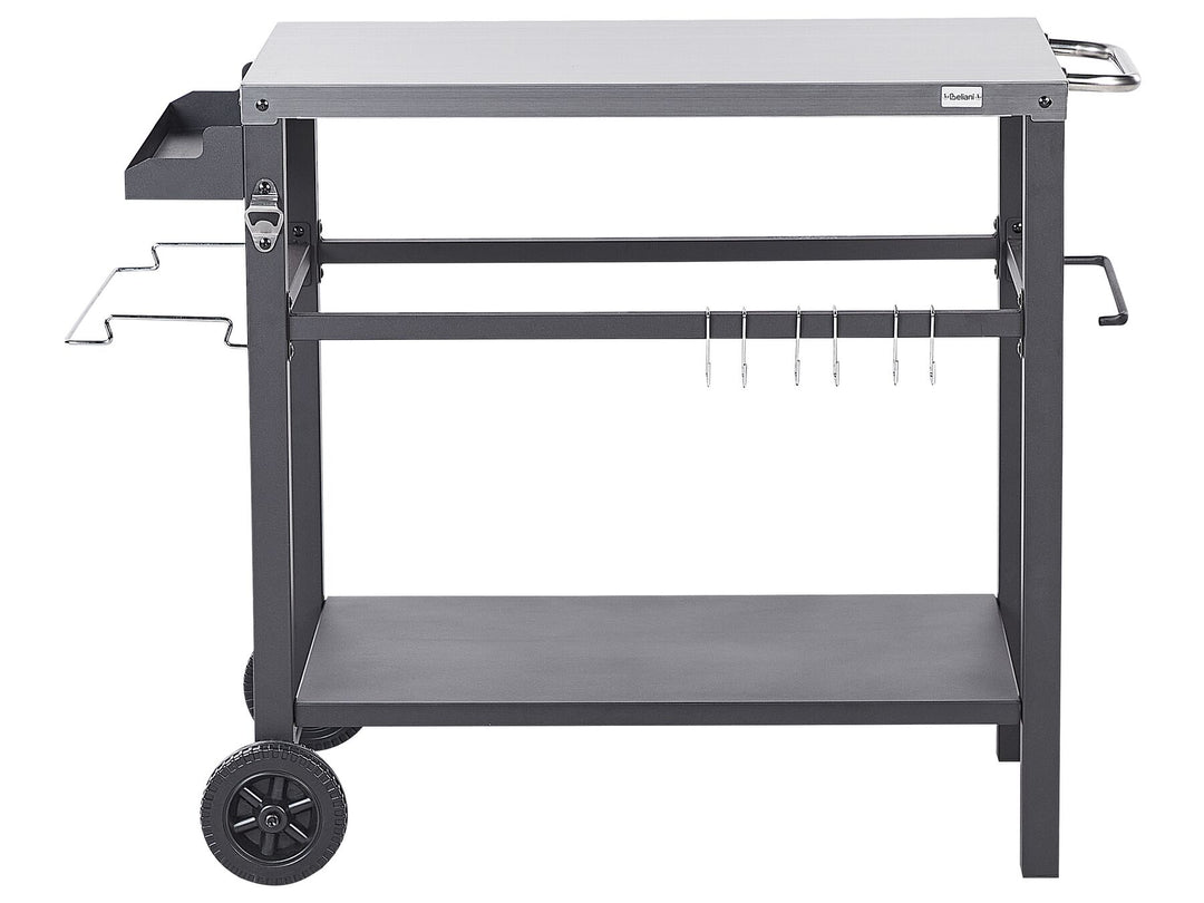 Spiazzi Metal Garden Serving Trolley Black