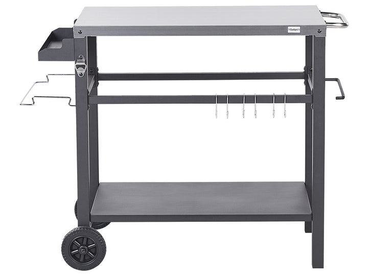 Spiazzi Metal Garden Serving Trolley Black