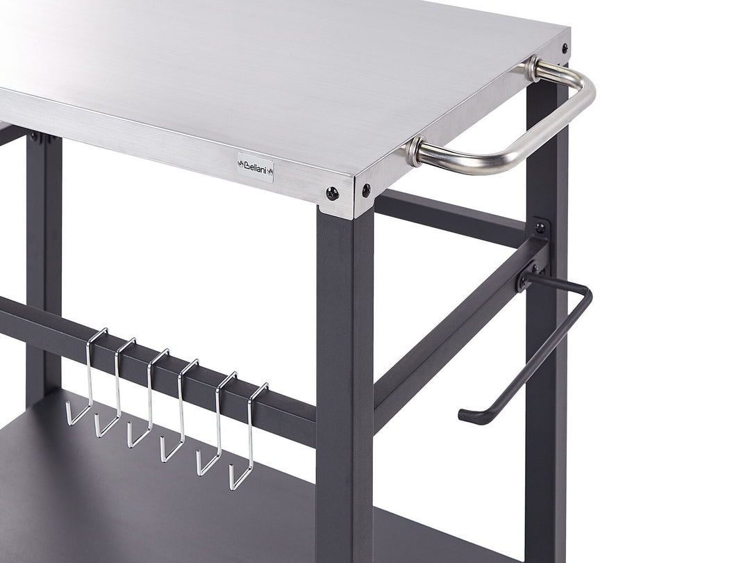 Spiazzi Metal Garden Serving Trolley Black