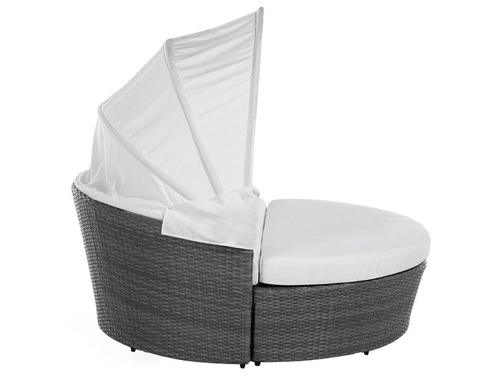 Sylt Lux Pe Garden Daybed Rattan Grey
