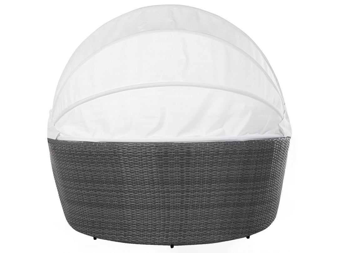 Sylt Lux Pe Garden Daybed Rattan Grey