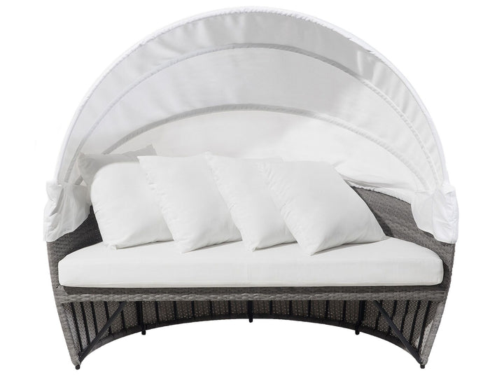 Sylt Lux Pe Garden Daybed Rattan Grey
