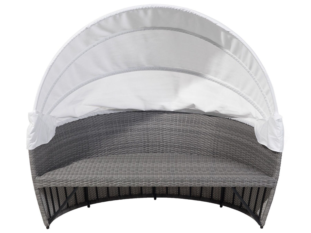 Sylt Lux Pe Garden Daybed Rattan Grey