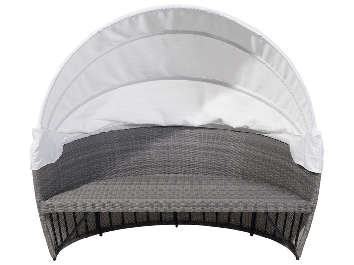 Sylt Lux Pe Garden Daybed Rattan Grey