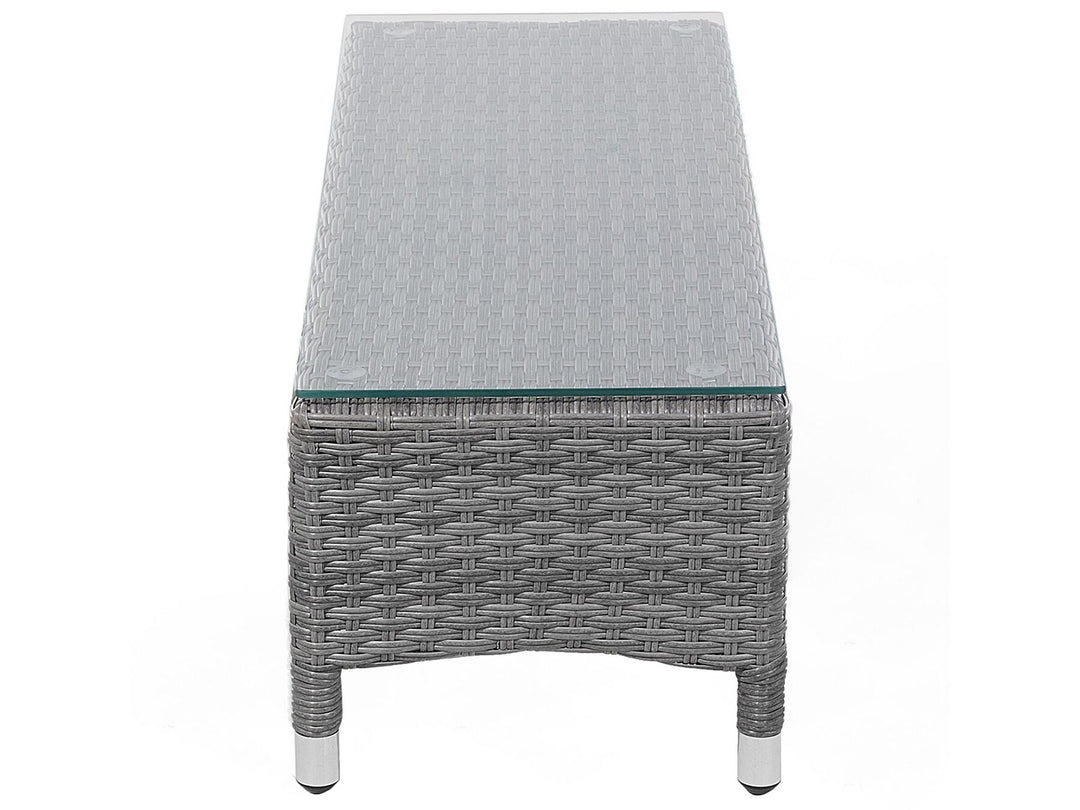 Sylt Lux Pe Garden Daybed Rattan Grey