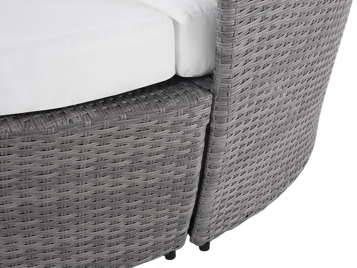 Sylt Lux Pe Garden Daybed Rattan Grey
