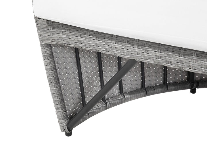 Sylt Lux Pe Garden Daybed Rattan Grey