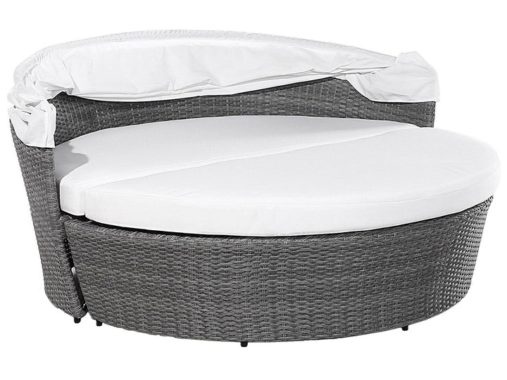 Sylt Lux Pe Garden Daybed Rattan Grey