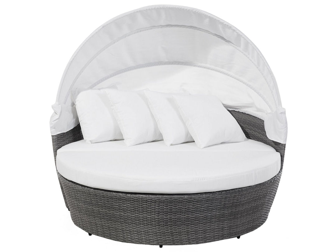 Sylt Lux Pe Garden Daybed Rattan Grey