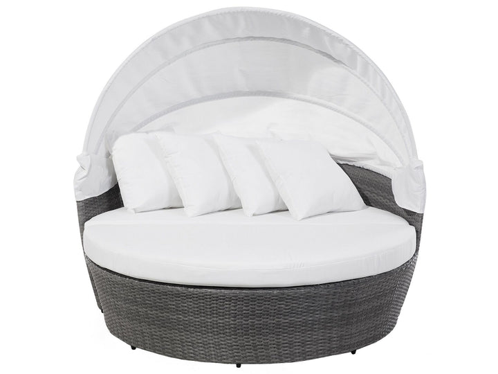 Sylt Lux Pe Garden Daybed Rattan Grey