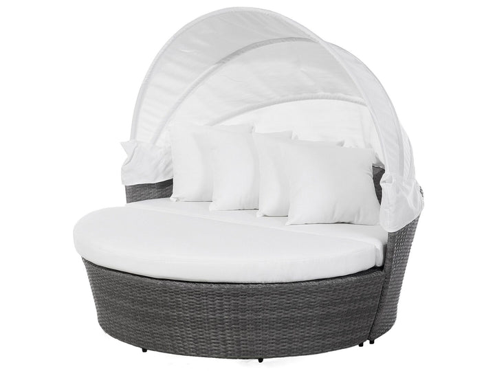 Sylt Lux Pe Garden Daybed Rattan Grey