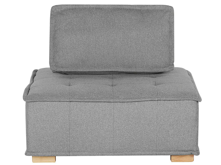 Modular Corner Sofa 4 Seater Fabric Grey Right Hand Oxford