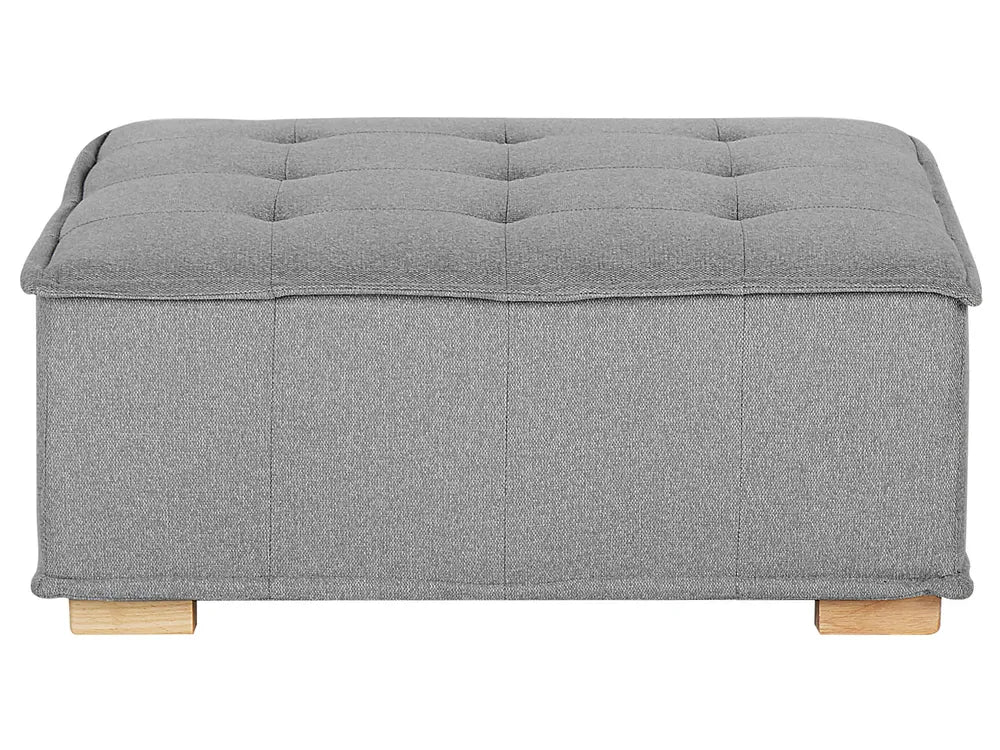 Modular Corner Sofa 4 Seater Fabric Grey Right Hand Oxford