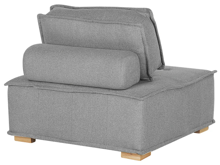 Modular Corner Sofa 4 Seater Fabric Grey Right Hand Oxford