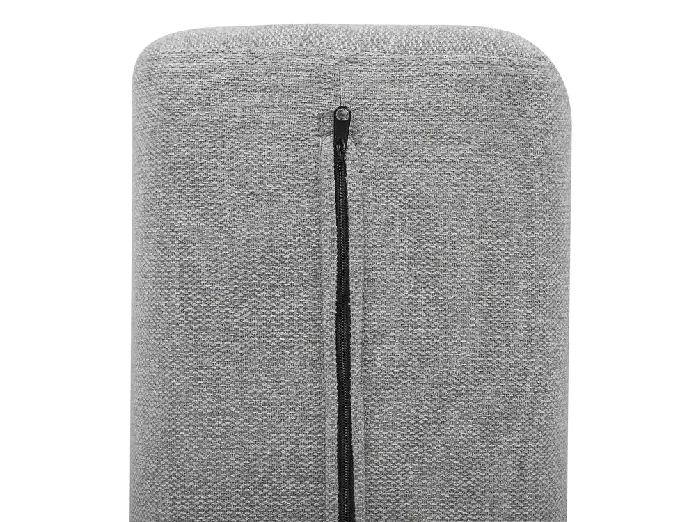 Modular Corner Sofa 4 Seater Fabric Grey Right Hand Oxford