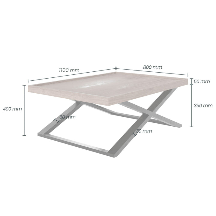 D.I.Designs Pershore Rectangular Coffee Table Grey