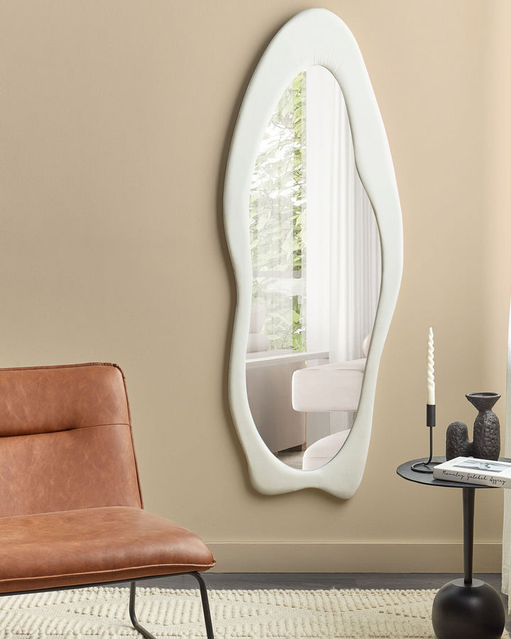 Reigny Wall Mirror Velvet White